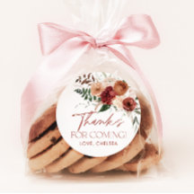 Cae en el amor Floral Pegatinas de ducha de novia 