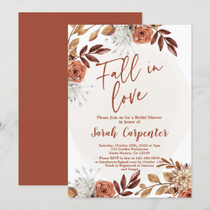 Cae en el amor Invitación a ducha de novias de oto