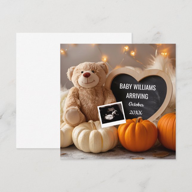 Cae la Invitación del bebé en los medios sociales (Anverso / Reverso)