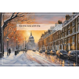 Cae suavemente la bolsa de la nieve en invierno