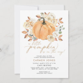 Cae una pequeña invitación de calabaza a Baby Show