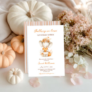 Caer en el amor Calabaza Invitación de Baby Shower