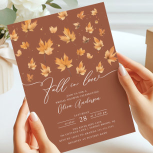 Caer en el amor Invitación a ducha de novia