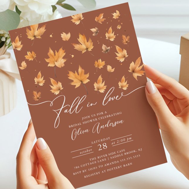 Caer en el amor Invitación a ducha de novia (Subido por el creador)