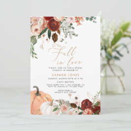 Caer en el amor Invitación a ducha de novia, calab