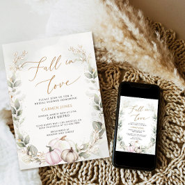 Caer en el amor Invitación a ducha de novia, calab