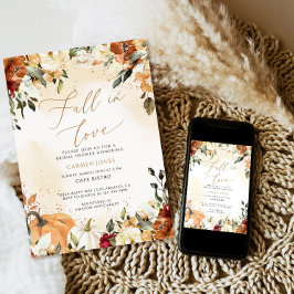 Caer en el amor Invitación a ducha de novia, calab