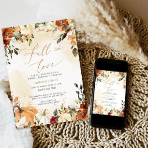 Caer en el amor Invitación a ducha de novia, calab