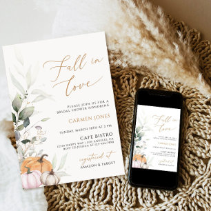 Caer en el amor Invitación a ducha de novia, calab