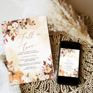 Caer en el amor Invitación a ducha de novia, calab