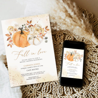 Caer en el amor Invitación a ducha de novia, calab