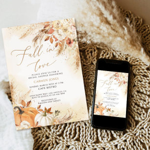 Caer en el amor Invitación a ducha de novia, calab