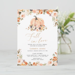 Caer en el amor Invitación a ducha de novia, calab