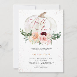 Caer en el amor Invitación a ducha de novia, flora