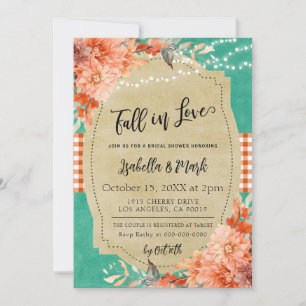 Caer en el amor Invitación a la ducha de novia