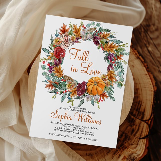 Caer en el amor Invitación a la ducha de novia (Subido por el creador)