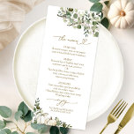 Caer en el amor Tarjetas de menú del Boda de calab<br><div class="desc">Cree una suite boda elegante e intemporal con temática de otoño que refleje su estilo sin esfuerzo con detalles personalizados.</div>