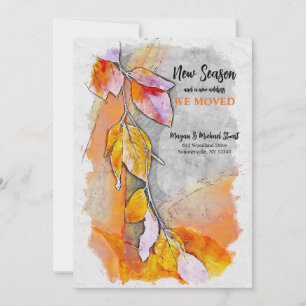 Caer en la Invitación móvil del otoño