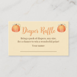 Caer en las tarjetas de Baby Shower Diaper Raffle