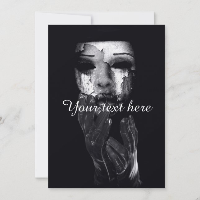 Caer en mi máscara (Anverso)