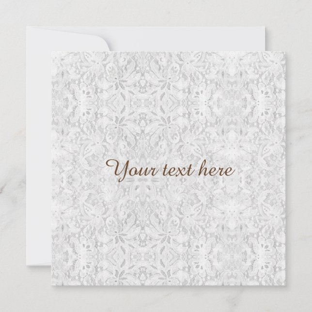 Caer en un encaje blanco (Anverso)