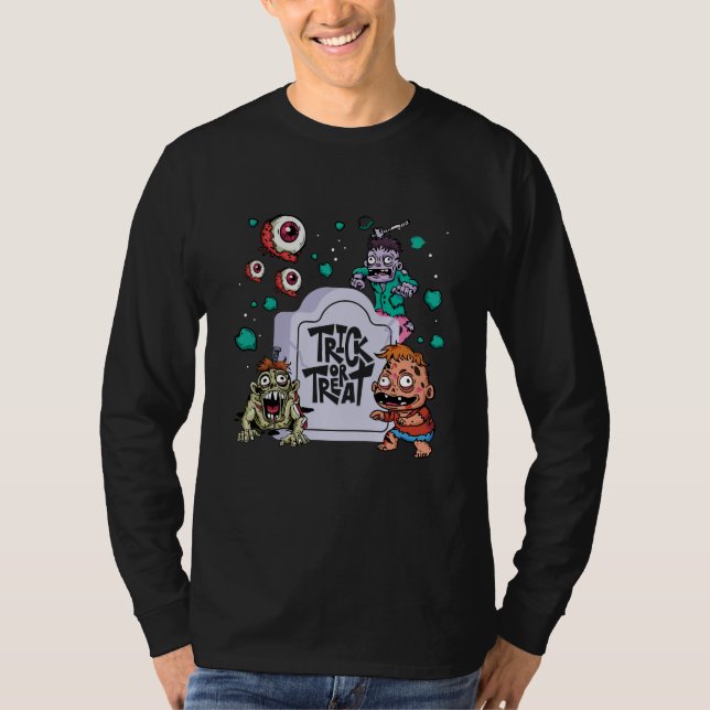 Caer en un truco de sudadera o tratar una camiseta (Anverso)