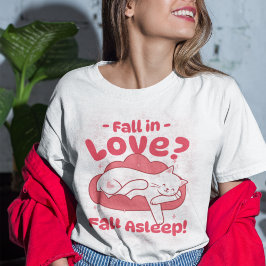 ¿Caer enamorada? Camiseta divertida para dormir