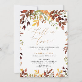 Caer enamorada de la invitación a la ducha de novi