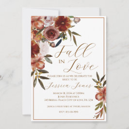 Caer Enamorada Invitación A La Ducha Bridal Otoño