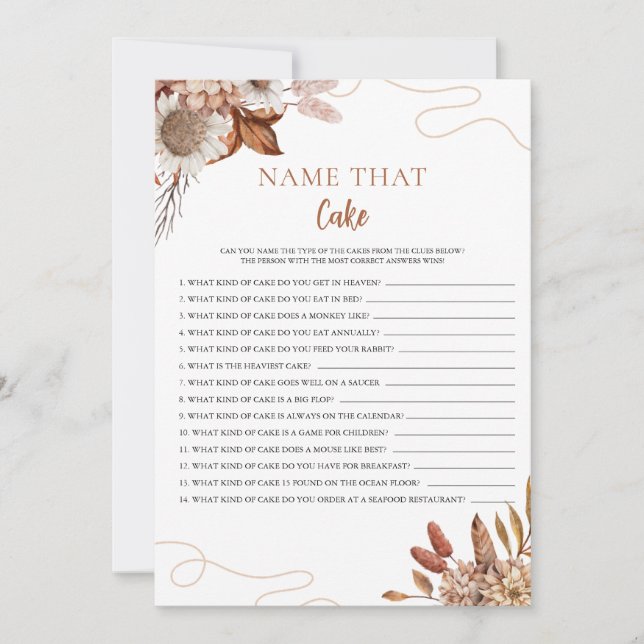 Caer enamorada | Nombrar ese juego de ducha de nov (Anverso)