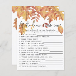 Caer hojas - Quién conoce mejor juego a papá