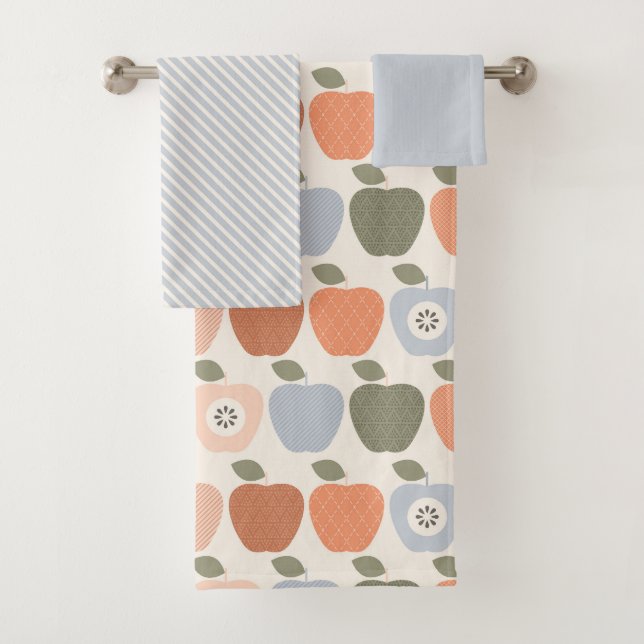Caer Manzanas y rayas Toalla (In situ)