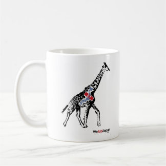 Café キリンとシマウママグカップ de la taza de la jirafa y de la