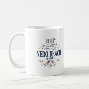Café 100a taza del aniversario de Vero Beach, la