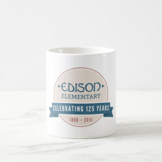 Café 125a taza del aniversario de Edison