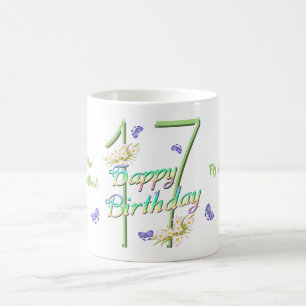 Café 17mo Taza de la danza de la mariposa del