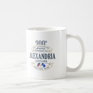 Café 200a taza del aniversario de Alexandría, Luisiana