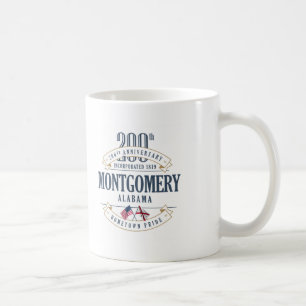 Café 200a taza del aniversario de Montgomery, Alabama