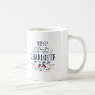 Café 250a taza del aniversario de Charlotte, Carolina
