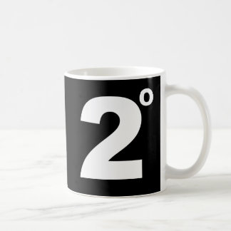 Café 2 grados de taza del cambio de clima