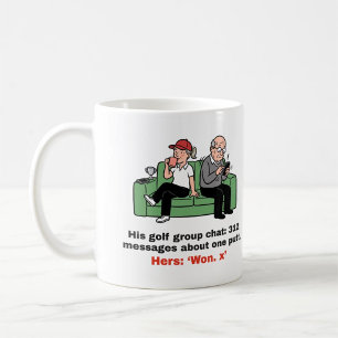 Café 312 Mensajes Sobre Un Putt: Taza De Golf Para Dama