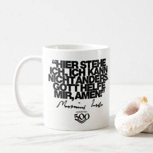 Café 500o Taza de la cita de Luther de la reforma del