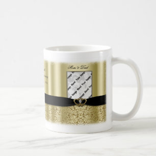 Café 50.o Taza de la foto del aniversario de boda