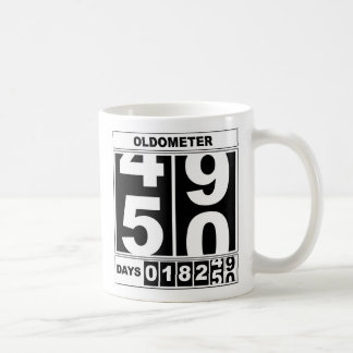 Café 50.o Taza de Oldometer del cumpleaños