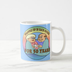 Café 50.o Taza del aniversario de boda
