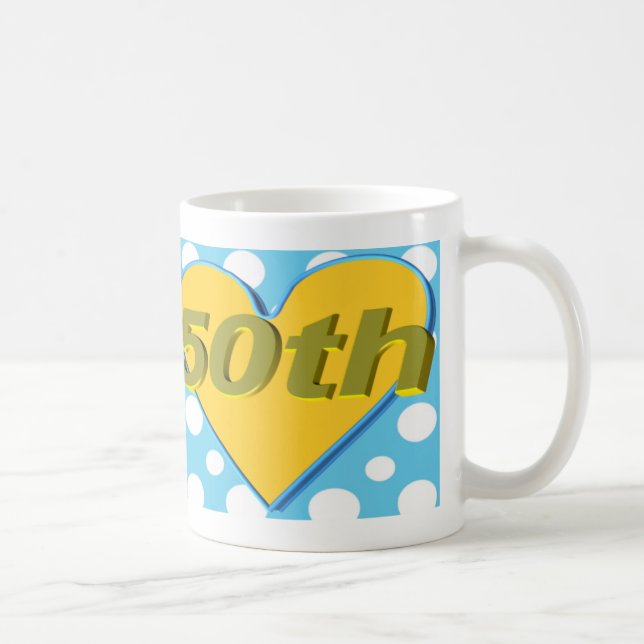 Café 50.o Taza del aniversario de boda (Derecha)