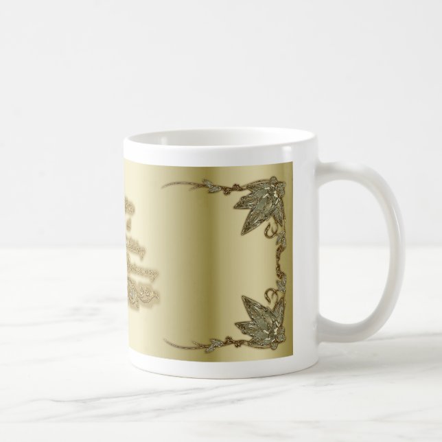 Café 50.o Taza del aniversario de boda (Derecha)