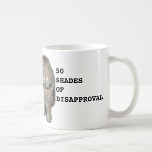 Café 50 sombras de taza del conejo de la desaprobación