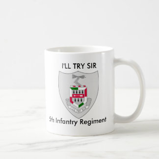 Café 5to Taza del regimiento de infantería
