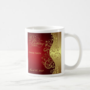 Café 80.a taza del favor de la fiesta de cumpleaños de